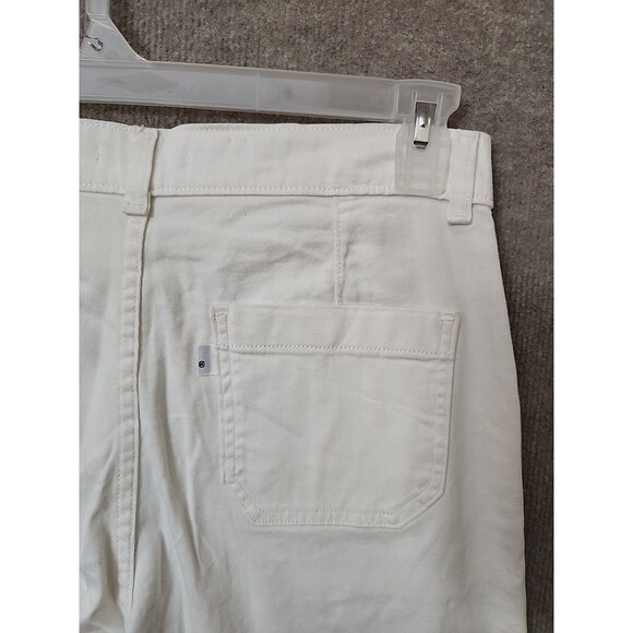 Levis Utility Ankle Pants Womens 29 Cream White Chino Stretch NEW - Picture 7 of 11